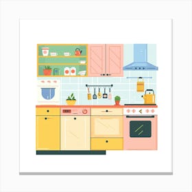 Kitchen Interior Design Canvas Print