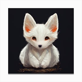 White Fox 1 Canvas Print
