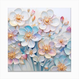 Ceramic Flowers Canvas Print