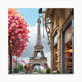 Paris Eiffel Tower Canvas Print