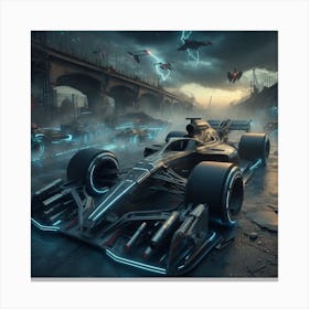 High Speed Military Formula One, Year 2160 Canvas Print