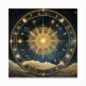 Zodiac Wheel 1 Toile