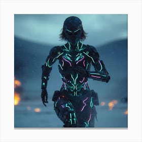 Futuristic Woman 1 Canvas Print