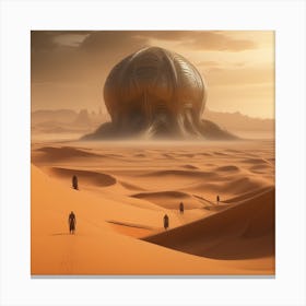 Alien Planet In The Desert Canvas Print
