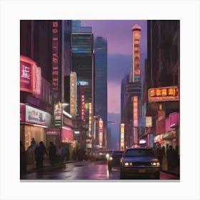 Asian Cityscape 1 Canvas Print