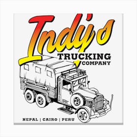 Indy S Trucking Company Canvas Print