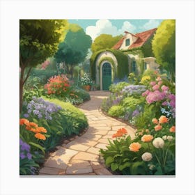 Garden Path 10 Canvas Print