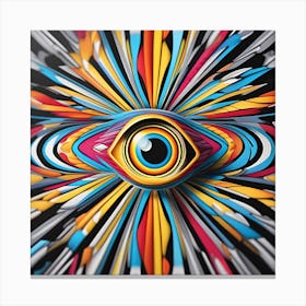 Eye Of The Beholder Psychedelic Pop Art Canvas Print