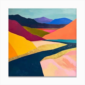 Colourful Abstract Death Valley National Park Usa 4 Canvas Print