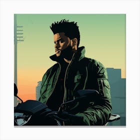 GTA Style The Weeknd Canvas Print