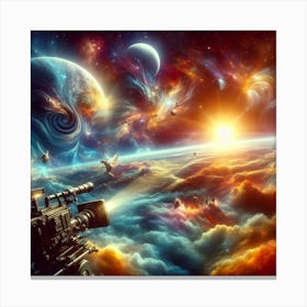 Space Camera Canvas Print