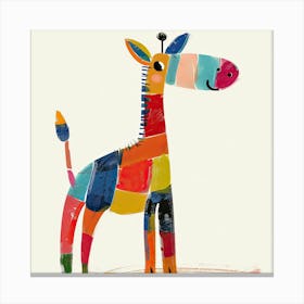 Charming Illustration Giraffe 1 Canvas Print