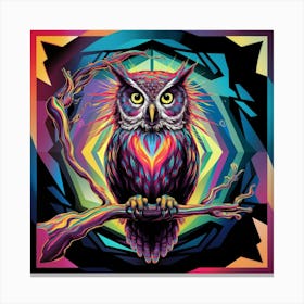 Psy Owl 1 Canvas Print