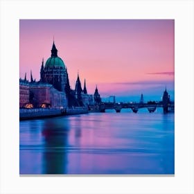 Budapest At Dusk Canvas Print