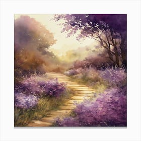 Purple Path Canvas Print