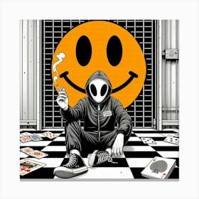 Smiley Face 3 Canvas Print