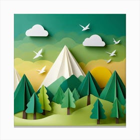 Paper Art 5 Canvas Print