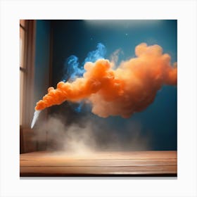 Smoke Stock Videos & Royalty-Free Footage Canvas Print