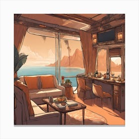 Horizon Travelers Club -BAR Canvas Print