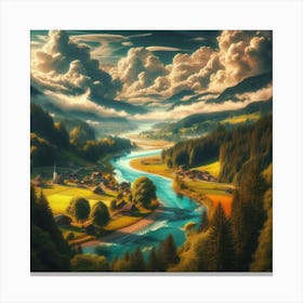 Valley Of Clouds Canvas Print
