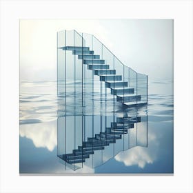 Glass Stair Canvas Print