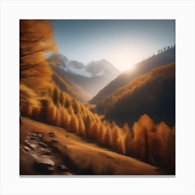 Autumn In The Mountains Canvas Print