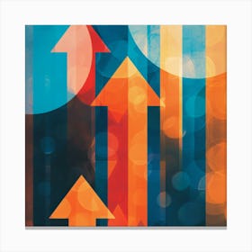 Abstract Arrows 2 Canvas Print