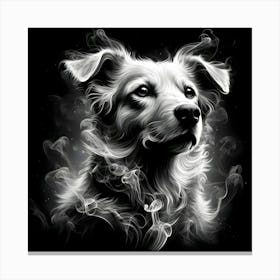 Smokey Dog Canvas Print