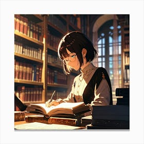 The Young Librarian 43 Canvas Print