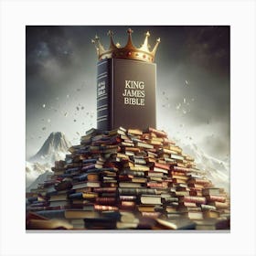 King James Bible Above All Others Canvas Print