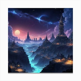 Fantasy City 1 Canvas Print