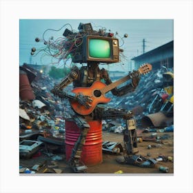 Junk Rocker Canvas Print