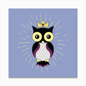 All Seeing Owl Square Canvas Print