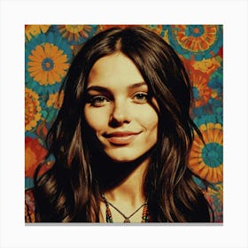 Portrait of A Mod Woman Canvas Print