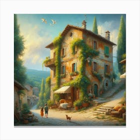 Tuscan Village Canvas Print