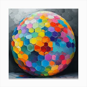 'Hexagon' Canvas Print