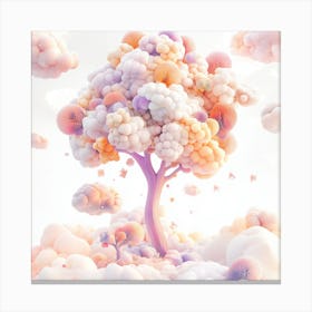 Tree In The Clouds Canvas Print