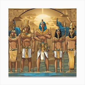 Egyptian Gods 1 Canvas Print