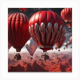 Balloons of love Canvas Print