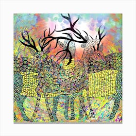 Deer In The Forest 1 Canvas Print