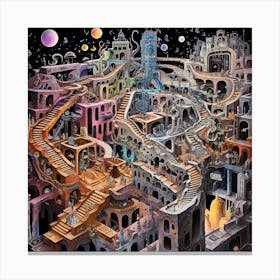'Alien City' Canvas Print