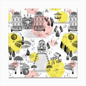 The Park Pattern Design Canvas Print