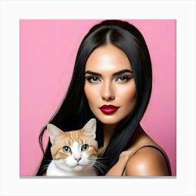 Cat Woman 5 Canvas Print