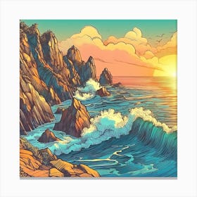 Cliffside Radiance Canvas Print