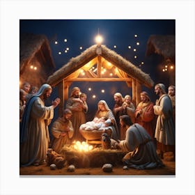 Nativity Scene 1 Canvas Print