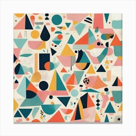 Abstract Geometric Pattern art print 1 Canvas Print