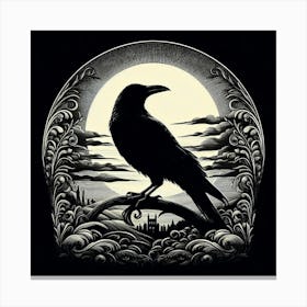 Raven Canvas Print