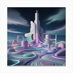 Leonardo Phoenix A Mesmerizing Surreal Dreamscape Featuring An 2 Canvas Print