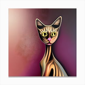 Golden Cat Canvas Print