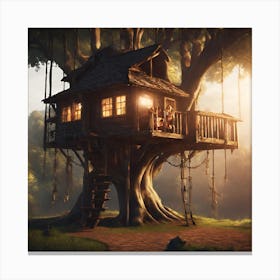 Tree House Canvas Print